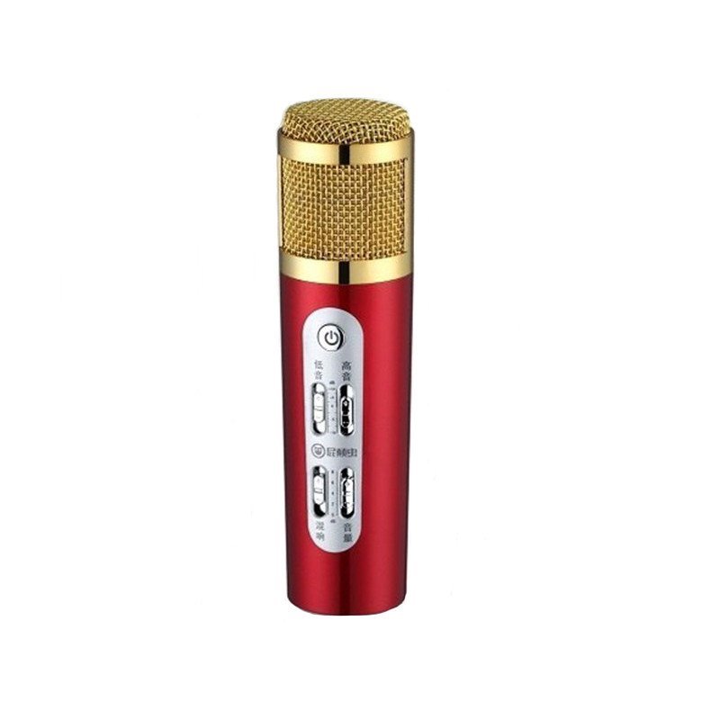 屁颠虫（Hifier） 098 （调音大师）/手机麦克风/唱吧K歌电容麦克风/（苹果+安卓+电脑全兼容）电脑话筒（玫瑰红