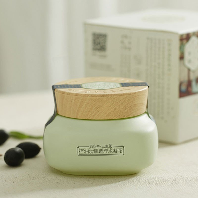 百雀羚三生花控油清肌调理水凝霜50g