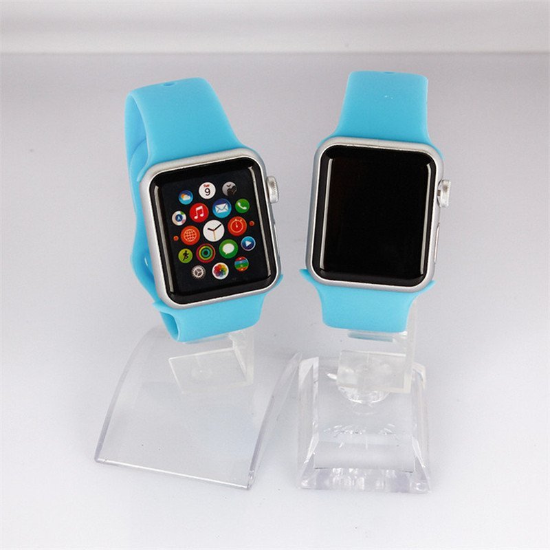 萌客 iwatch苹果手表模型 仿真模型 APPLE IWatch黑屏模型机 1:1手机模型 展示模型 42MM蓝色黑屏普通