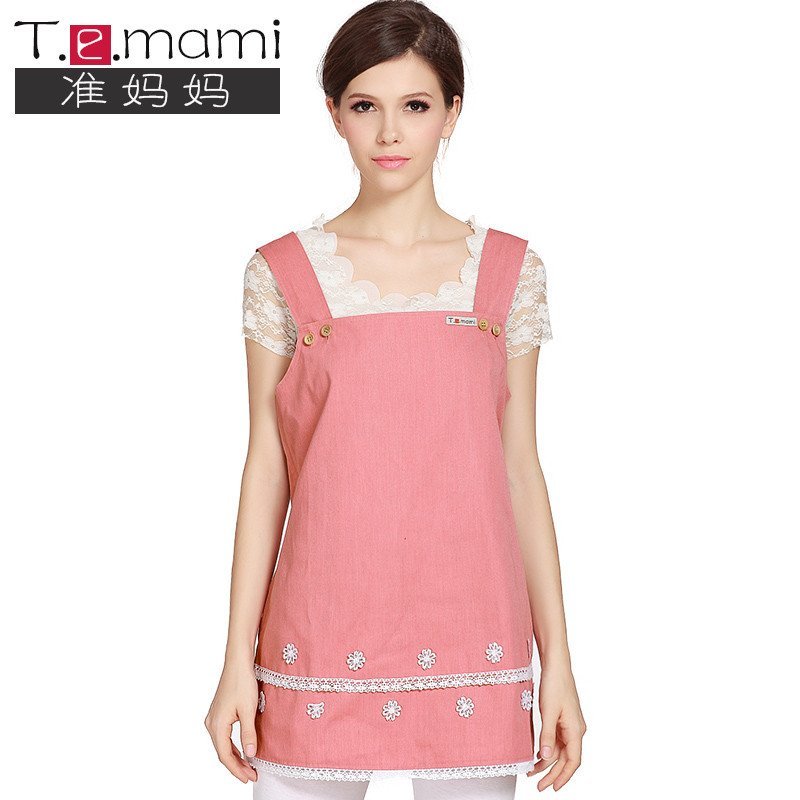 Temami防辐射服孕妇装秋金属纤维衣服马甲 M 粉红色