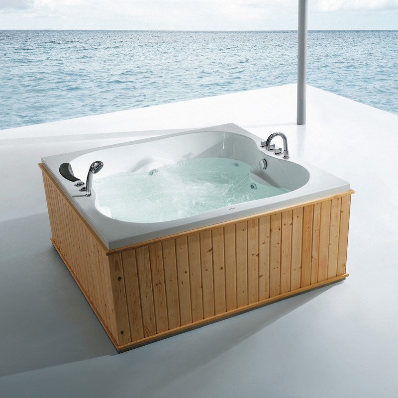 fico 尊盈卫浴 亚克力按摩冲浪双人浴缸/简单/1.