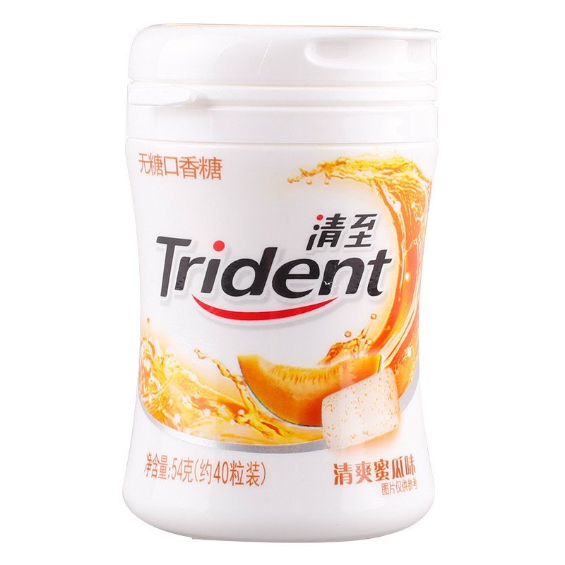 清至无糖口香糖清爽蜜瓜味40粒装