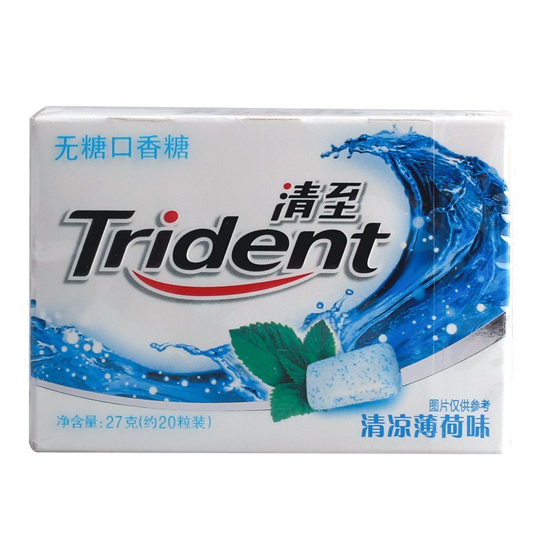 清至无糖口香糖清凉薄荷味20粒装