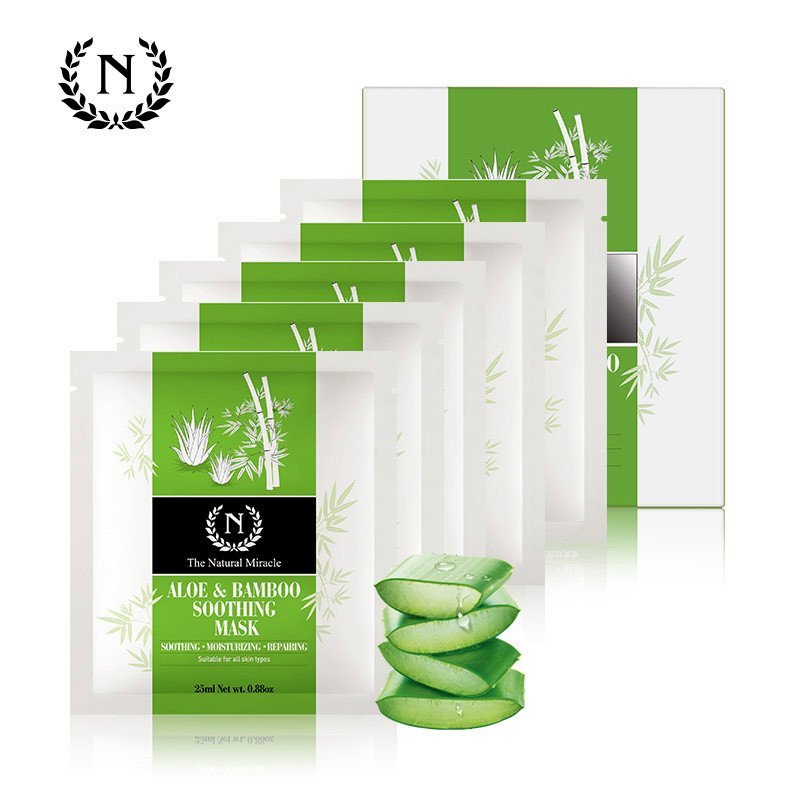 自然奇迹芦荟竹萃舒缓面膜25ml*5