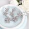XUPING JEWELRY/旭平首饰日韩时尚花朵锆石套装女 镀金优雅配饰 晶莹白锆石
