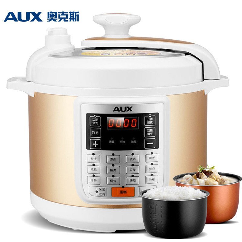 奥克斯（AUX）Y503SC 加厚双胆智能精控火候 5L电脑版电压力锅/压力煲饭煲