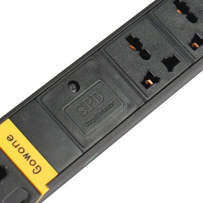 购旺(gowone)8位2米工业防雷滤波pdu机柜插座排插插排插线板接线板w3