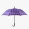天堂伞170e10骨格纳米强力拒水男士超大伞面半自动直杆伞商务伞晴雨伞商务格子伞 幽蓝色格子