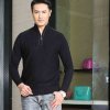九牧莲男款拉链领套头衫32K906