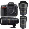 尼康(Nikon) D810（14-24+24-70G+70-200E）数码单反相机 三镜头套装 约3635万像素