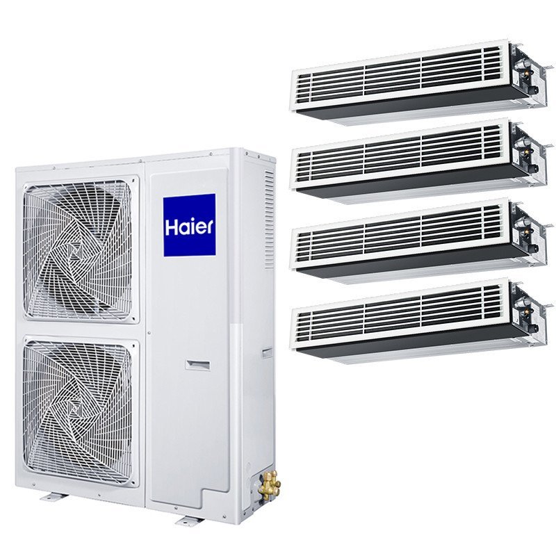 海尔（Haier）RFC140MXSAVA(G) 三室一厅90~120㎡ 家用中央空调超薄一拖四