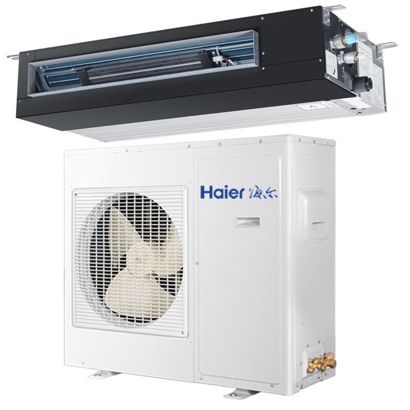 海尔（Haier）KFRd-36NW/53CAA12 家用中央空调1.5匹超薄风管机 包8米铜管 免人工费 220V