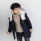 童装2015冬季新款男童休闲韩版棉服儿童纯色斜拉链连帽外套棉衣 160码（建议身高150左右） 藏青不加绒