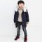 童装2015冬季新款男童休闲韩版棉服儿童纯色斜拉链连帽外套棉衣 160码（建议身高150左右） 藏青不加绒