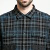 [美国直采 官方正品]Calvin Klein 棉质男士长袖衬衫 41MW114 蓝色 蓝色 S