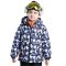 迪士尼正品 迪士尼米奇 男童可爱满印棉服KD511007 160cm 暗蓝