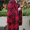 毛呢大衣男士新款中长款风衣男修身呢大衣外套冬 L 酒红色