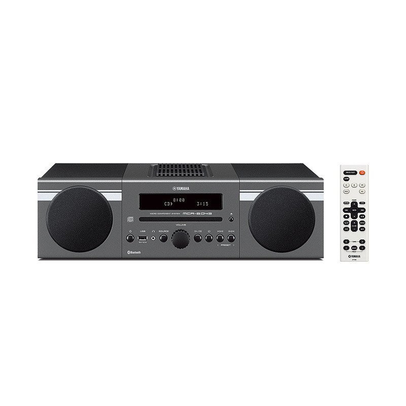Yamaha/雅马哈MCR-B043 蓝牙CD无线桌面组合HiFi音响FM家用音箱 深灰色