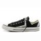匡威 Converse新款Chuck Taylor All Star低帮帆布鞋黑色条纹五角星 条纹五角星 39码