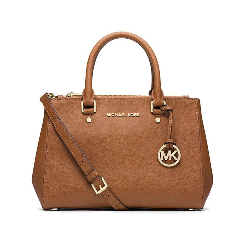 MICHAEL KORS迈克·科尔斯 牛皮女士小号手提单肩包30F4GSUS5L 棕褐色