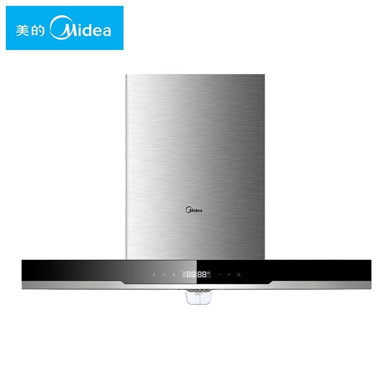 美的（Midea）大风量蒸汽洗 全不锈钢 欧式脱排抽油烟机 CXW-200-DT570R