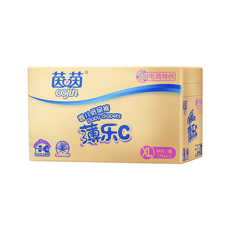 cojin/茵茵 薄乐C婴儿纸尿裤XL84加大号尿不湿