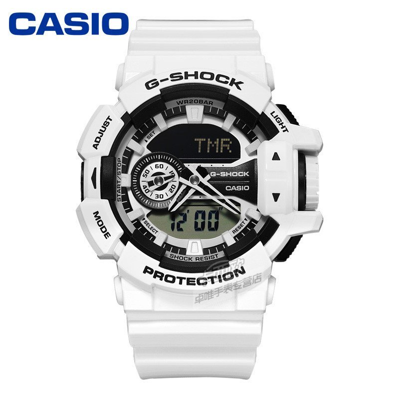 卡西欧casio手表 G-SHOCK系列直感操作旋转表冠大表盘运动防水男表 GA-400-7A