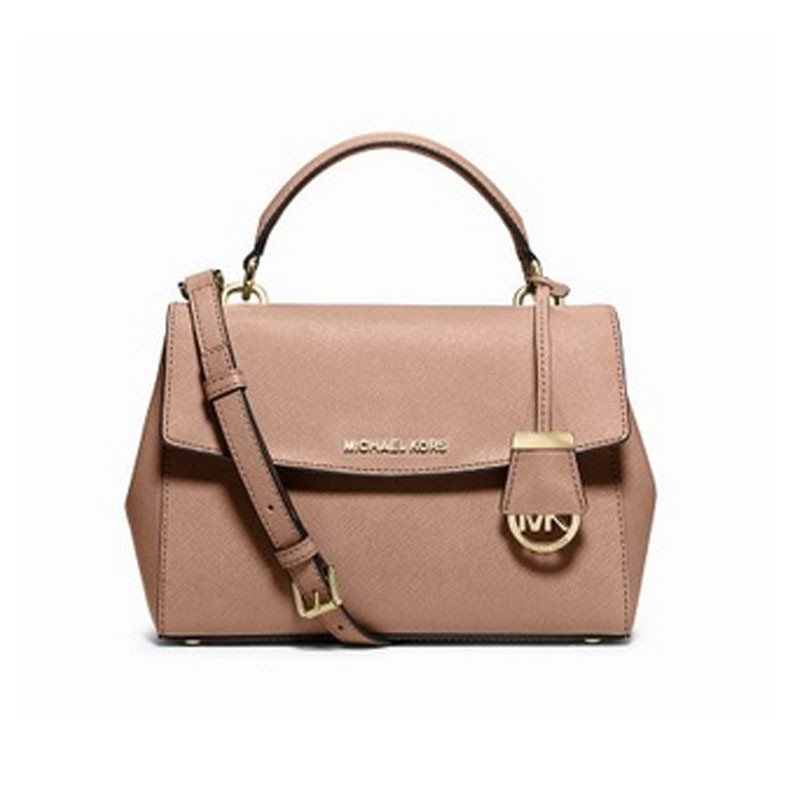 迈克·科尔斯(MICHAEL KORS) 2015新款Ava系列女士小号十字纹手提包 30T5GAVS2L 杏色