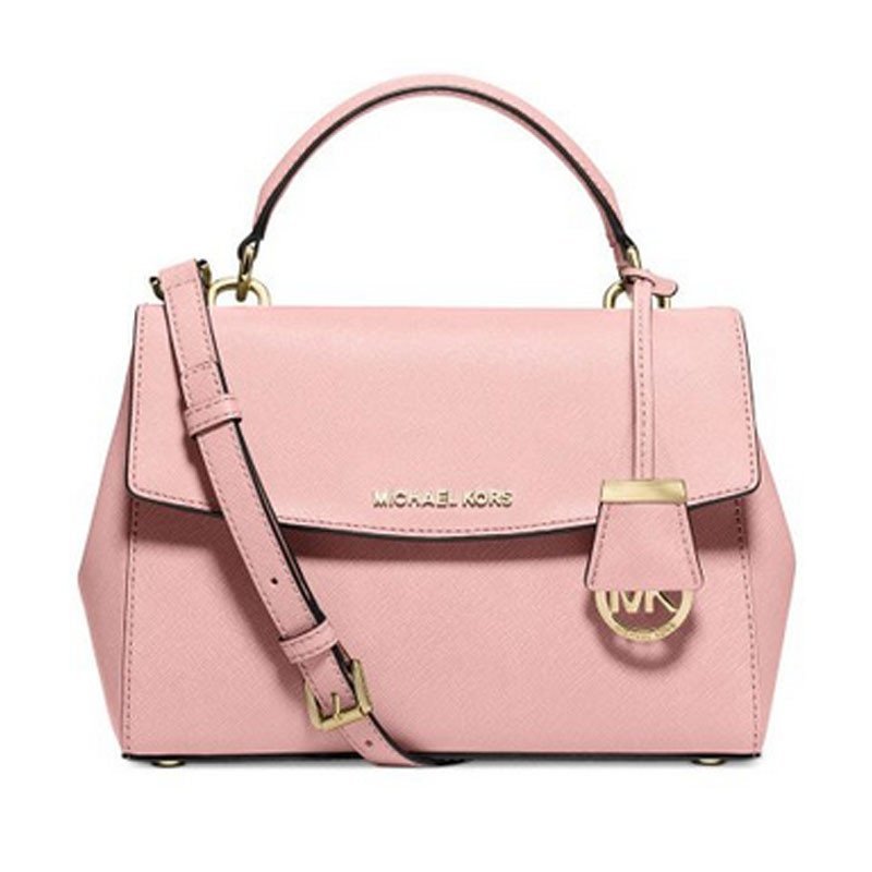 迈克·科尔斯(MICHAEL KORS)Ava系列中号手提包十字纹 30T5GAVS3L 粉色
