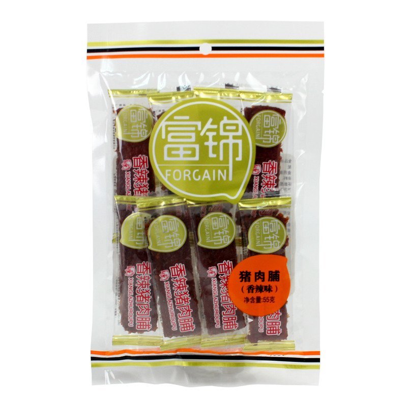 富锦猪肉脯香辣味55g