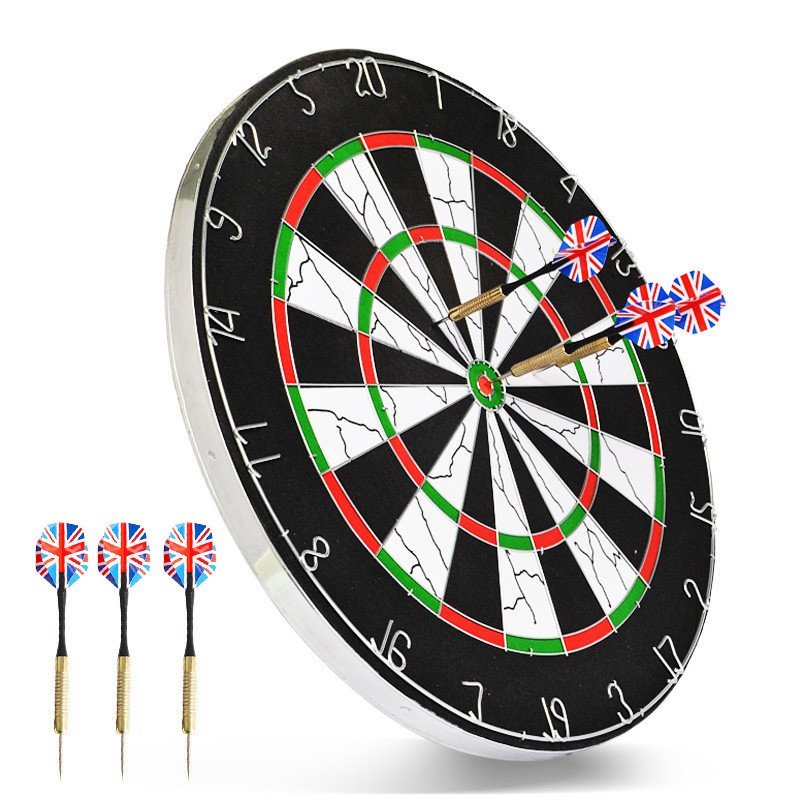 夏拓飞镖盘 飞镖靶 18寸加厚铝质护边 配6支飞镖 18寸