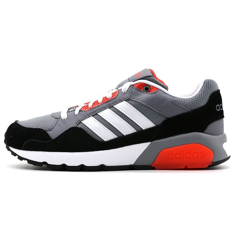 Adidas/阿迪达斯NEO男鞋2015冬新款低帮耐磨休闲鞋板鞋AW4514-ZT 侦探灰/亮白/浅红 44.5