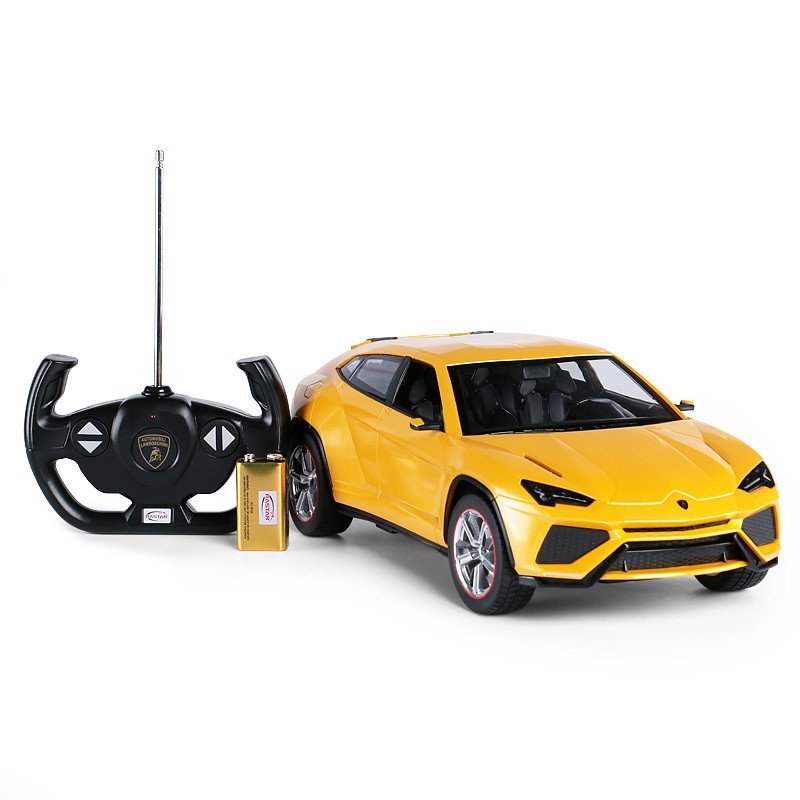 星辉Rastar 遥控车 1:14兰博基尼Urus 充电遥控玩具汽车 USB充电 73060 黄色
