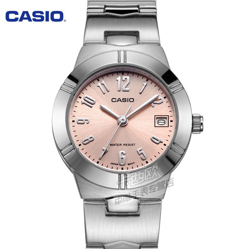 卡西欧(CASIO)手表 钢带腕表小表盘石英女表 LTP-1241D-4A3