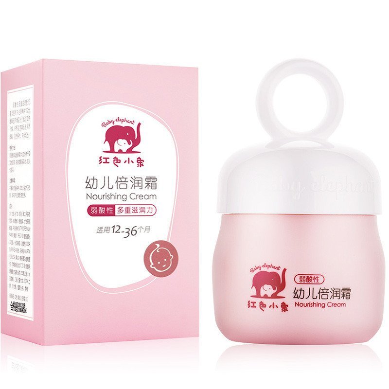 红色小象幼儿倍润霜50g适用月龄12-36个月