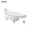 TOTO洁具卫浴 珠光浴缸 PPY1810HIPW/HIPWV14 脚猫独立式大浴缸 1.8米大洗澡盆 预定 1.8M PPY1810HIPWV14金色脚猫