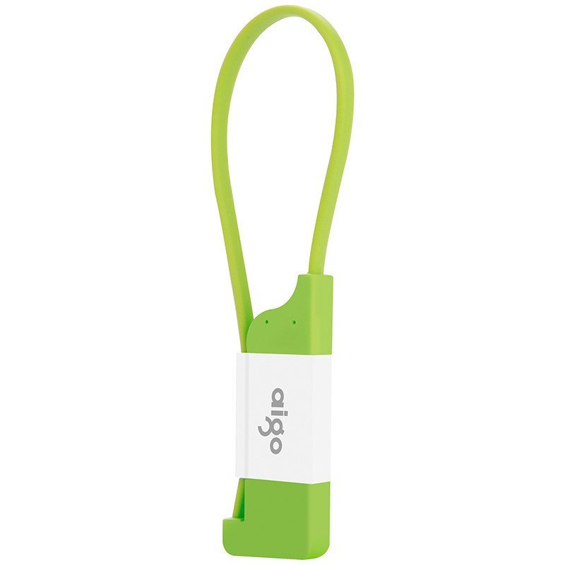 爱国者（aigo）手机移动电源数据线L001 绿色 microUSB接口