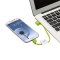 爱国者（aigo）手机移动电源数据线L001 绿色 microUSB接口