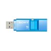 索尼(SONY) USM16X/L 精致系列USB3.0 独立防尘盖设计U盘 16GB（蓝）索尼u盘16g 个性可爱创意防遗失16gu盘