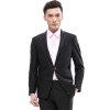 cardanro/卡丹路品牌男装西服套装时尚简约 黑色 5158500