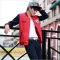 鹄人swan man 2016新款男士运动卫衣夹克 情侣两件套运动裤 黄黑色 L