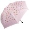 天堂伞 UPF50+遮光黑胶丝印水果三折蘑菇铅笔晴雨伞太阳伞 30074ELCJ 粉色