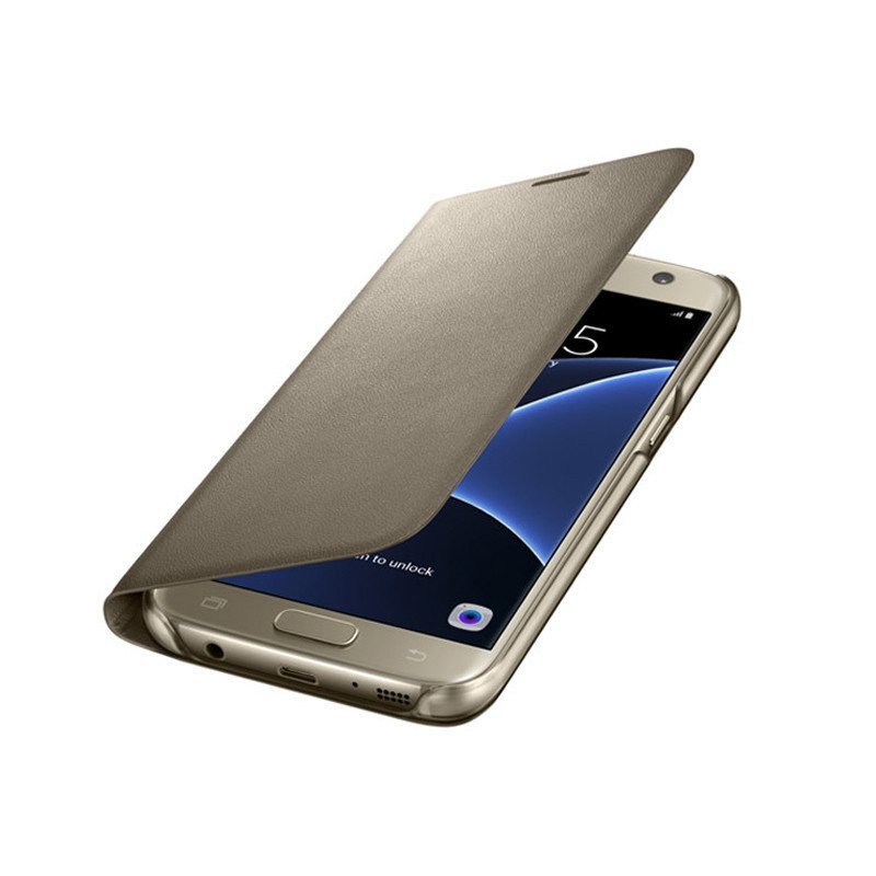 三星(samsung)s7edge原装led智能保护套 s7曲面屏手机壳led保护壳 s7