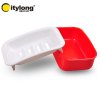 禧天龙citylong塑料香皂盒创意时尚浴室双层沥水肥皂盒树脂颜色随机