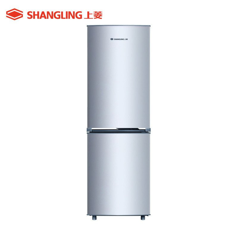 上菱（shangling）BCD-183D 183升 高性价比节能 双门冰箱 （闪白银）