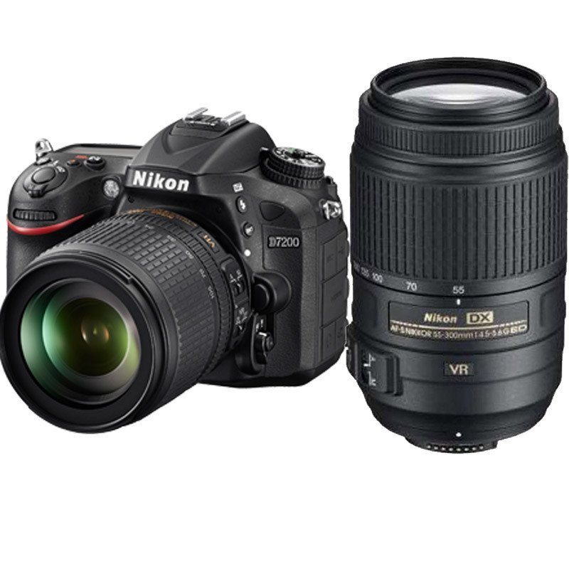 尼康(Nikon) D7200（18-140mm+55-300mm）数码单反相机 双镜头套装 约2416万像素