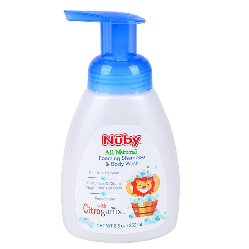 美国 努比(Nuby)洗发沐浴乳婴儿二合一沐浴露橘子宝宝系列250ml