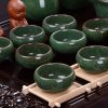 艺宏堂整套茶具套装 紫砂功夫茶具 四合一电热磁炉 实木茶盘套装