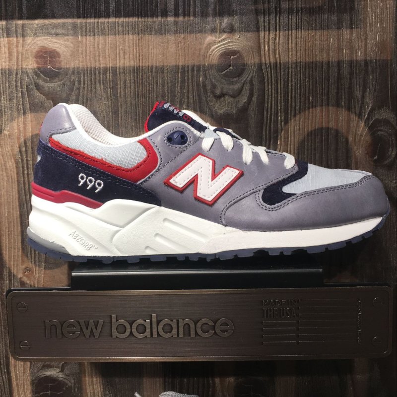 New Balance/NB 新百伦999 余文乐2016春季专柜新款 复古休闲运动跑步男鞋ML999LW 灰色/红色 37码