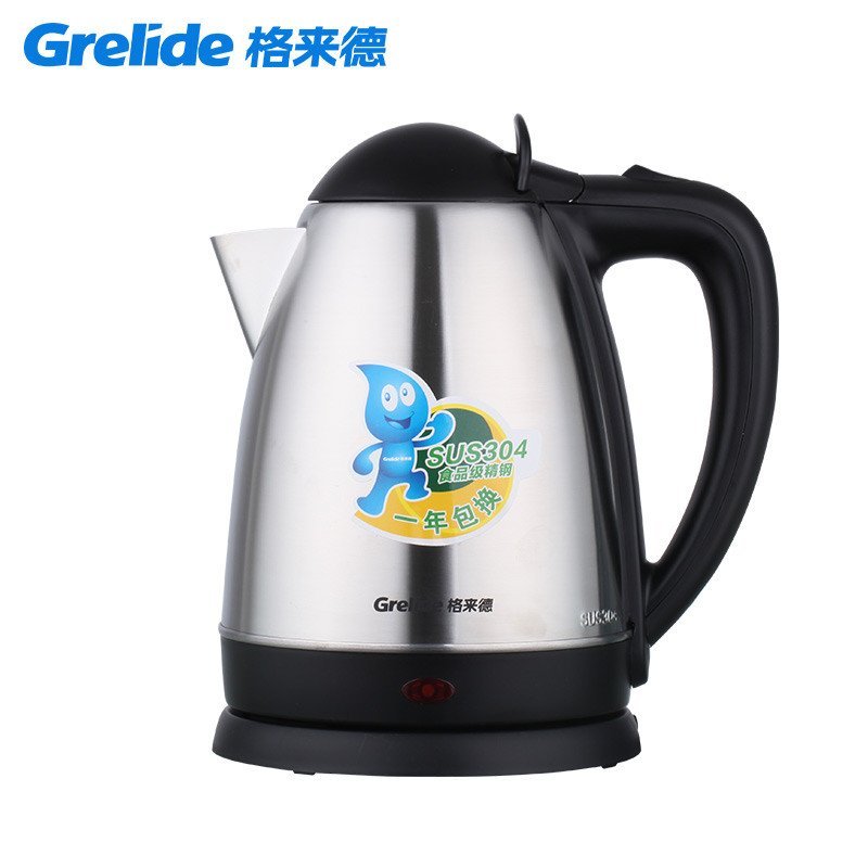 Grelide 格来德 WWK-1501S格莱德304不锈钢电热水壶不锈钢电烧水壶自动断电 酒店团购款 1.5L